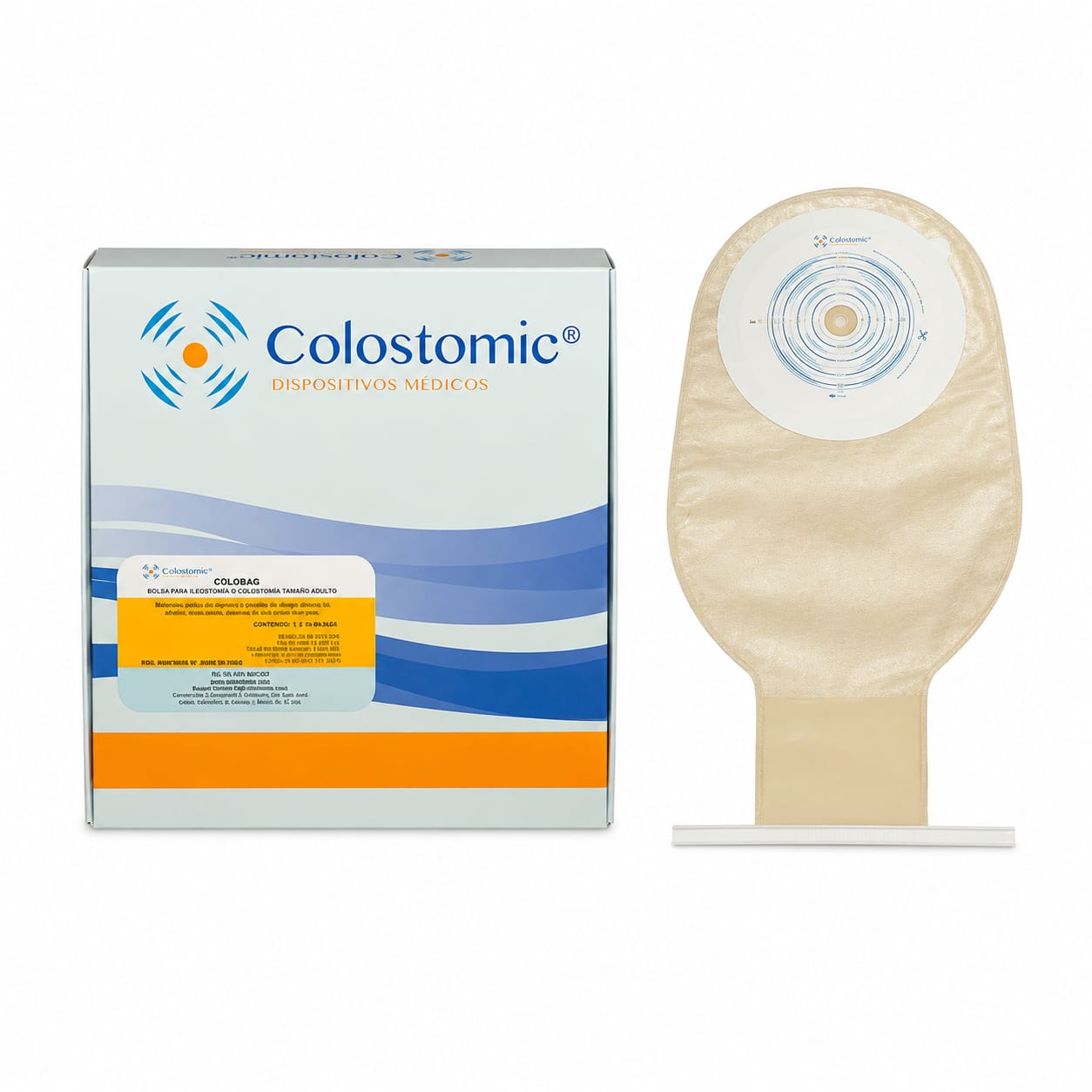 BOLSA PARA ILEOSTOMIA O COLOSTOMIA TAMAÑO ADULTO